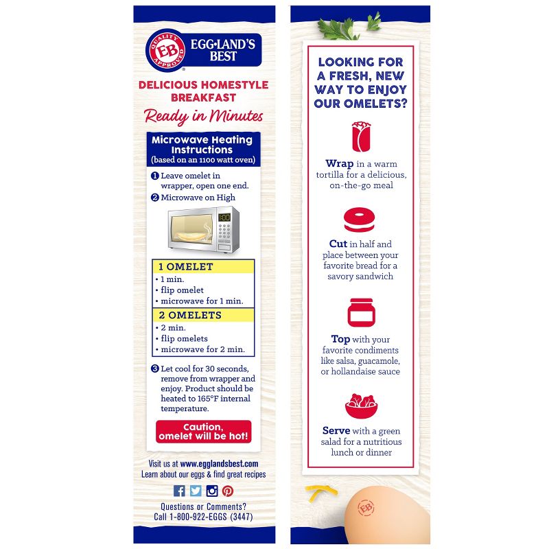 Eggland's Best Sausage & Cheese Frozen Omelet - 2ct