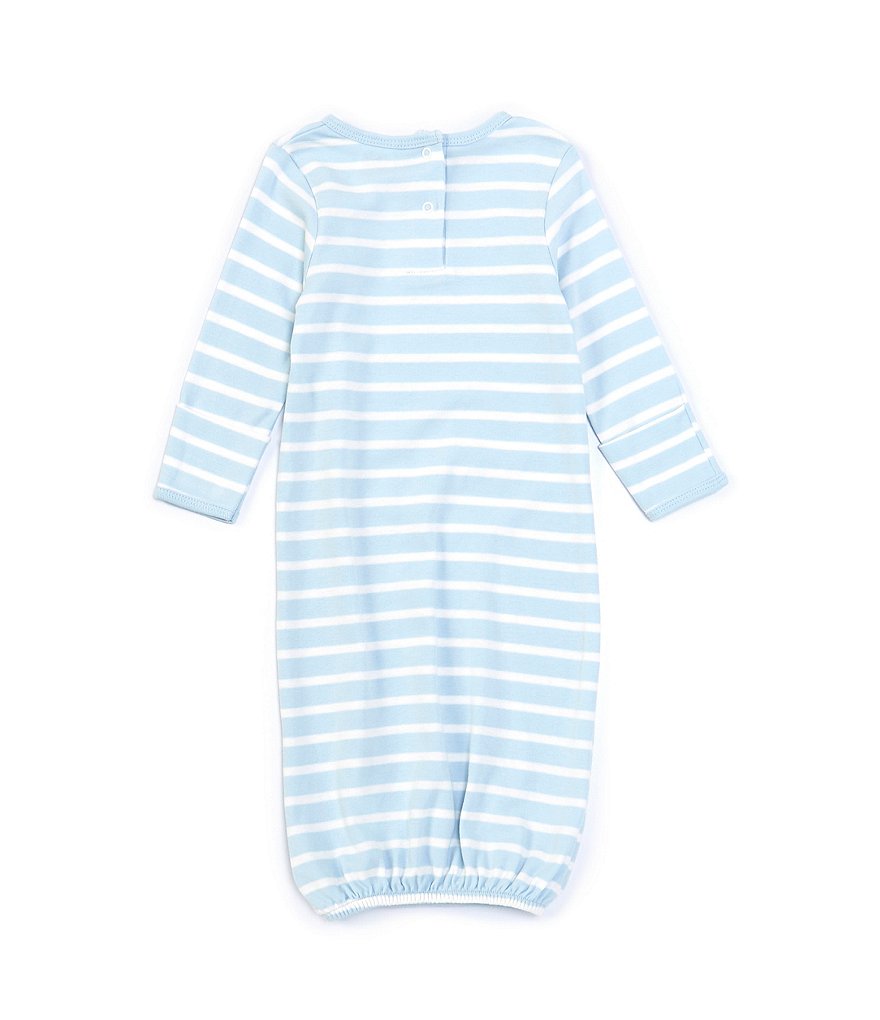 Luvable Friends Baby Boy Cotton Long-Sleeve Gowns 3pk, Little Man, 0-6 Months