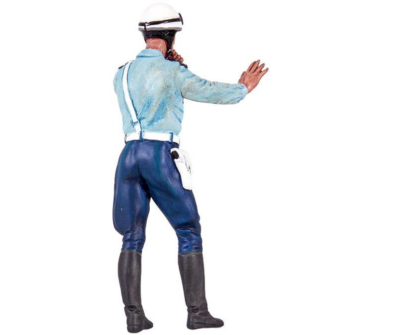 1975-1980 Paul French Police Motorcycle Officer Figurine for 1/18 Scale Models by Le Mans Miniatures
