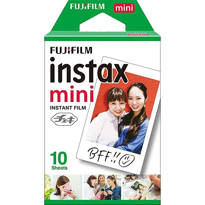 Instax Mini Instant Film 8SET Monochrome + Black + Sky Blue + Single + Candy Pop + Stained Glass + Stripe + Rainbow + Sticker for Mini 90 8 70 7s 50s 25 300 Camera SP1 Printer