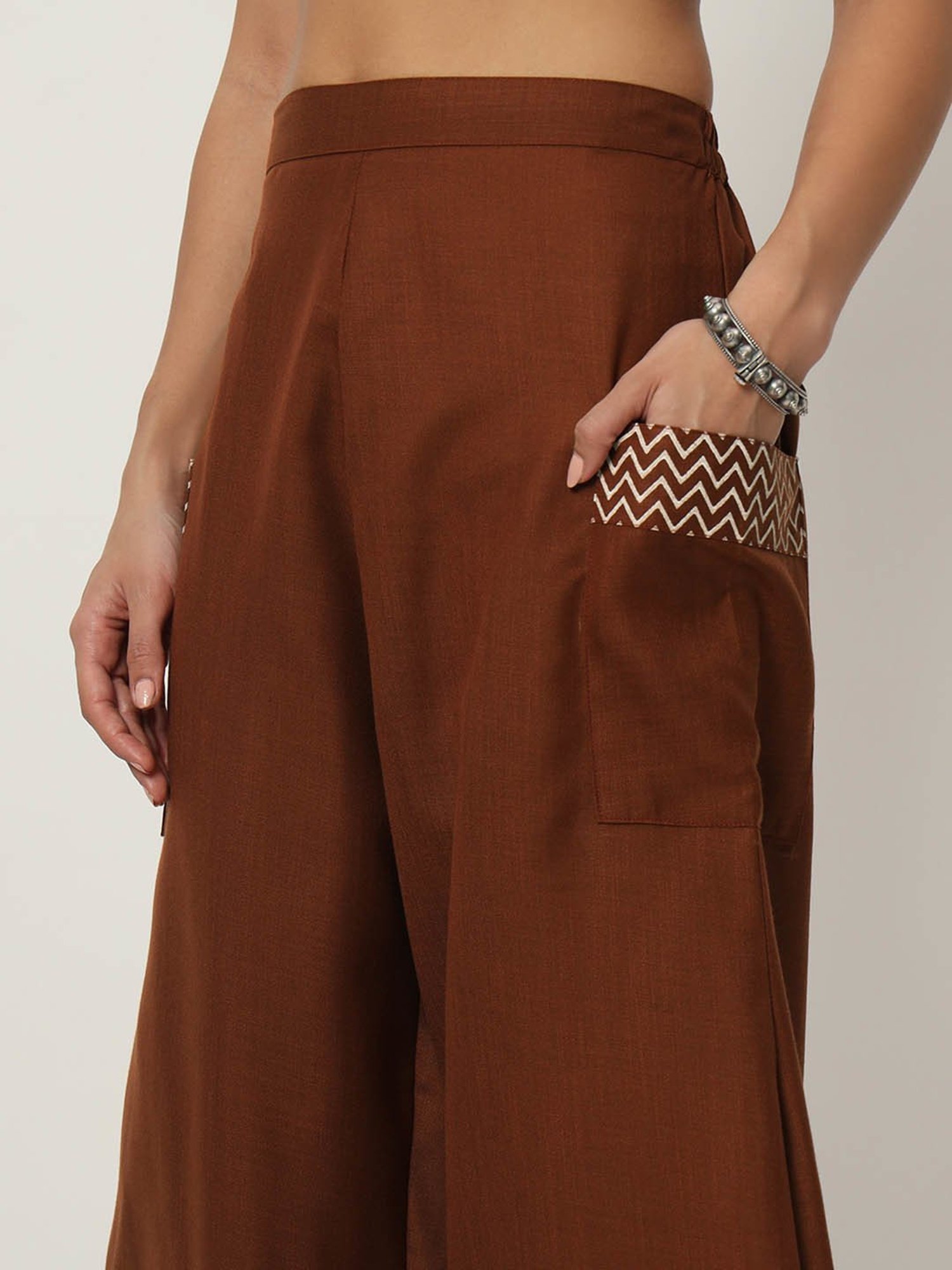 9rasa Brown Cotton Pants