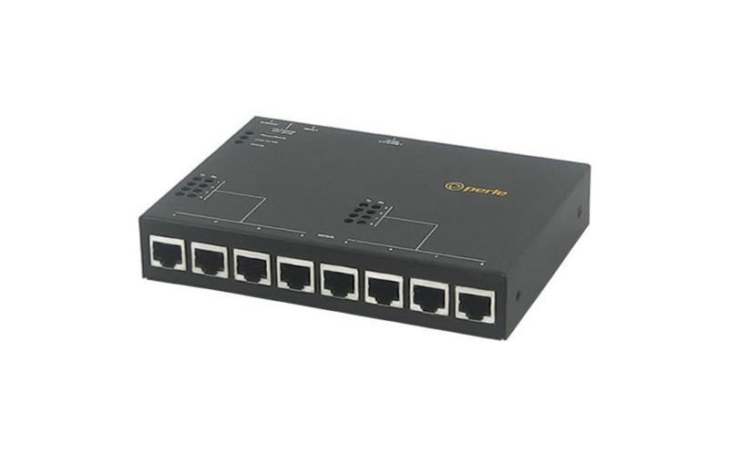 Perle IOLAN STS8-D Terminal Server - Twisted Pair - 1 x Network (RJ-45) - 10/100Base-TX - Fast Ethernet - Management Port