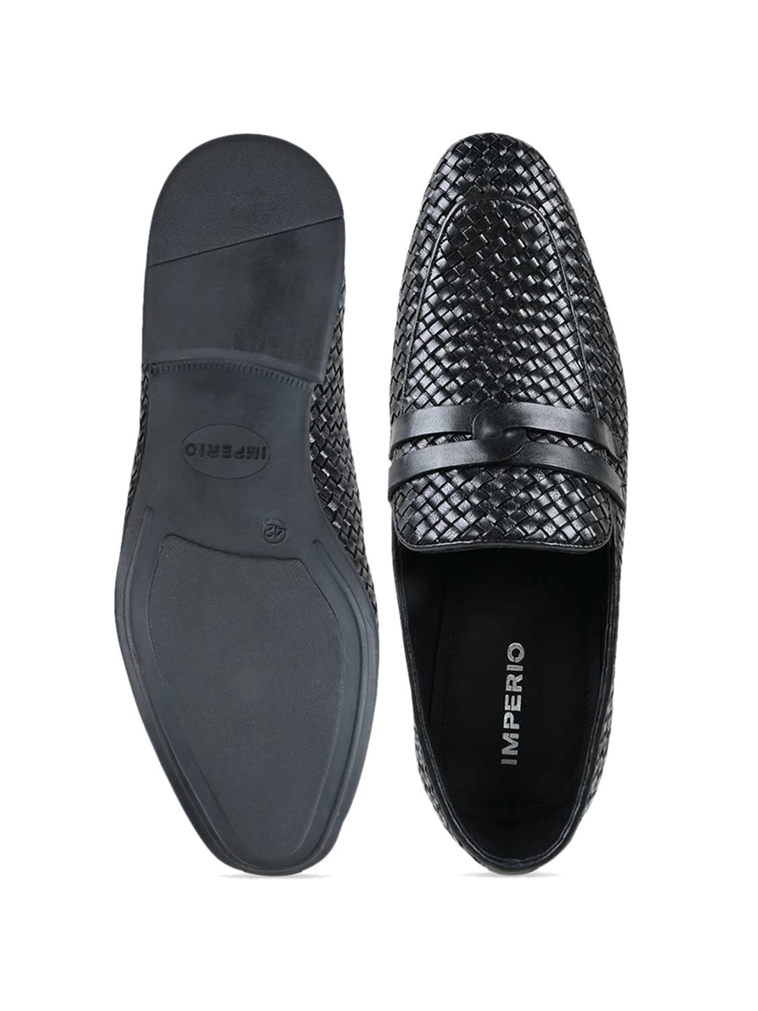Imperio by Regal Men's Black Formal Loafers