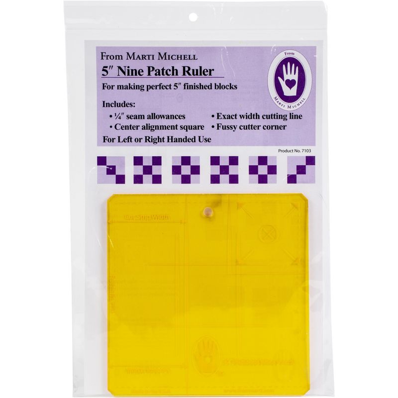Marti Michell Nine Patch Ruler 5"