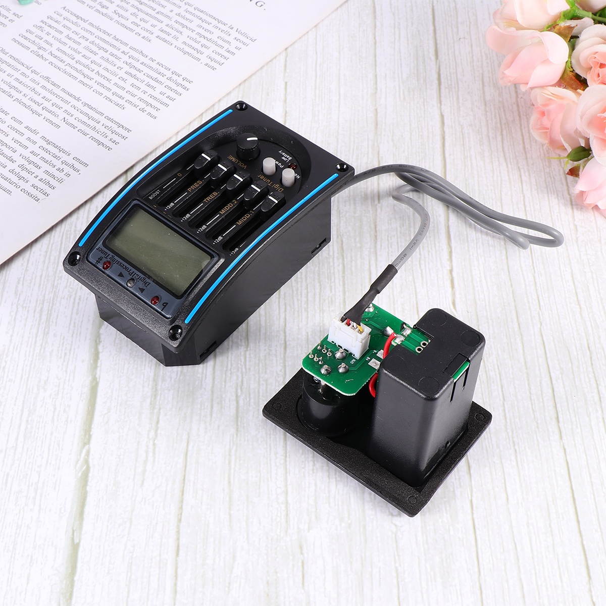 1PC Professional Sound Pickup Guitar LC-5 Pick-up Preamp Piezo Pickup Musical Instrument Supply