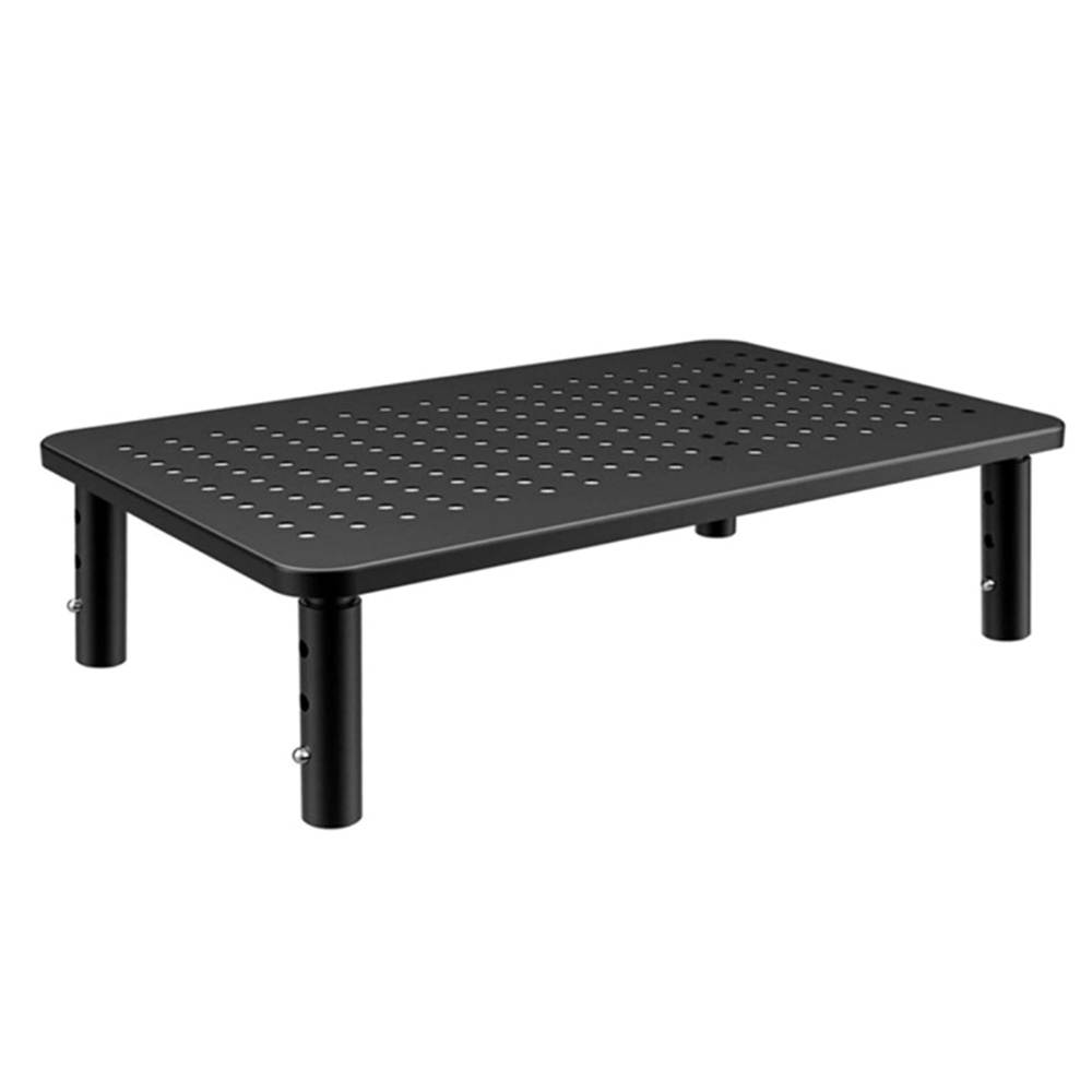 14.5''x 9.2'' Monitor Stand Riser with Vented Metal 3 Height Adjustable (3.9'',4.7'',5.5''), Dual Monitor Stand for Computer, Laptop, iMac, PC, Printer, Desktop Ergonomic Monitor Riser Stand