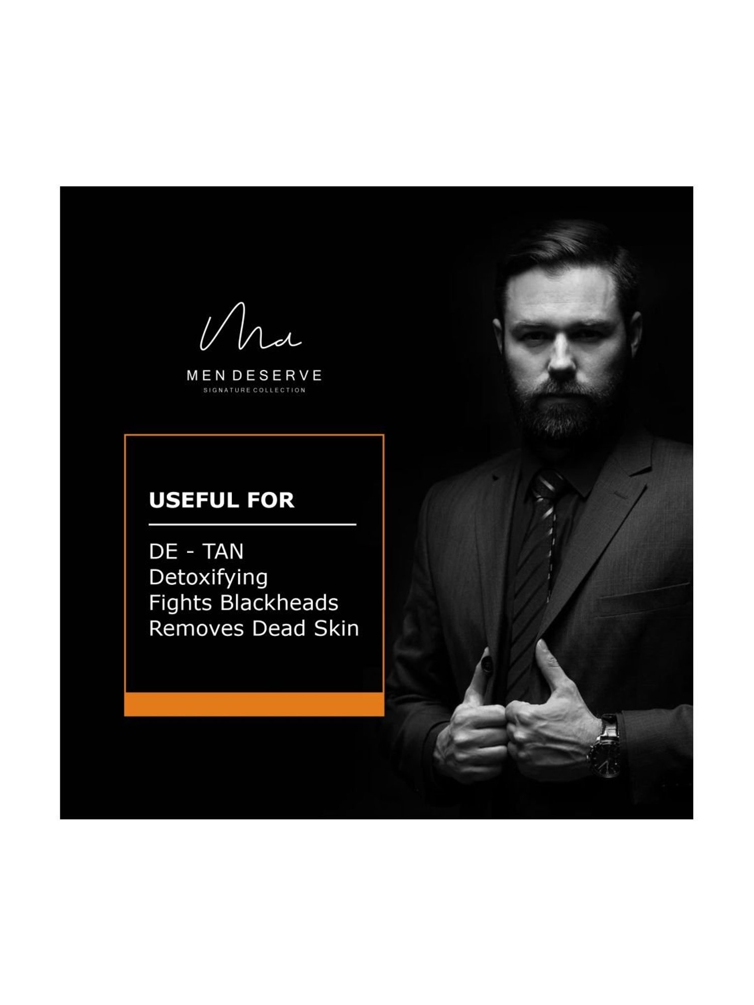 Men Deserve Activated Charcoal Face Scrub - 115 ml