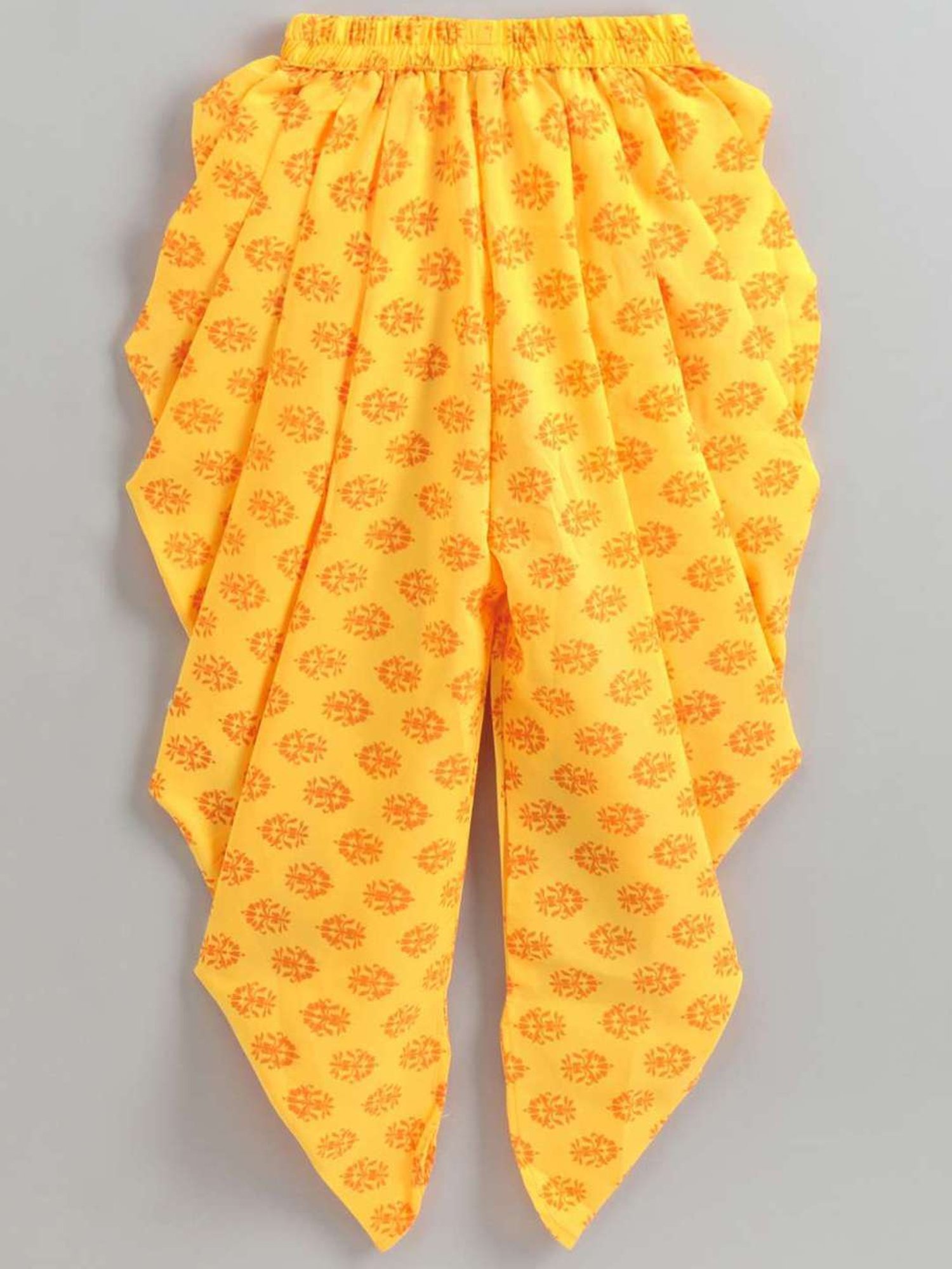 TWISHA Kids Pink & Yellow Embroidered Top Set