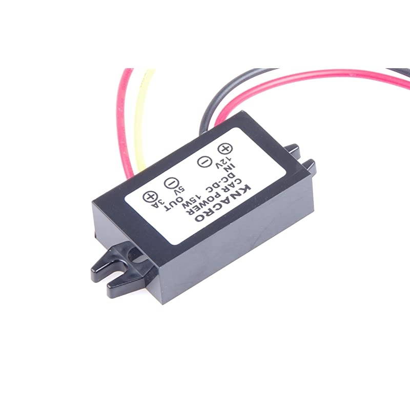 DCDC 12V to 5V 3A 15W StepDown Power Supply Module Car Power Converter Module Synchronous Buck OverTemperature OverCurrent Short Circuit Protection Suitable DC 5V 3A