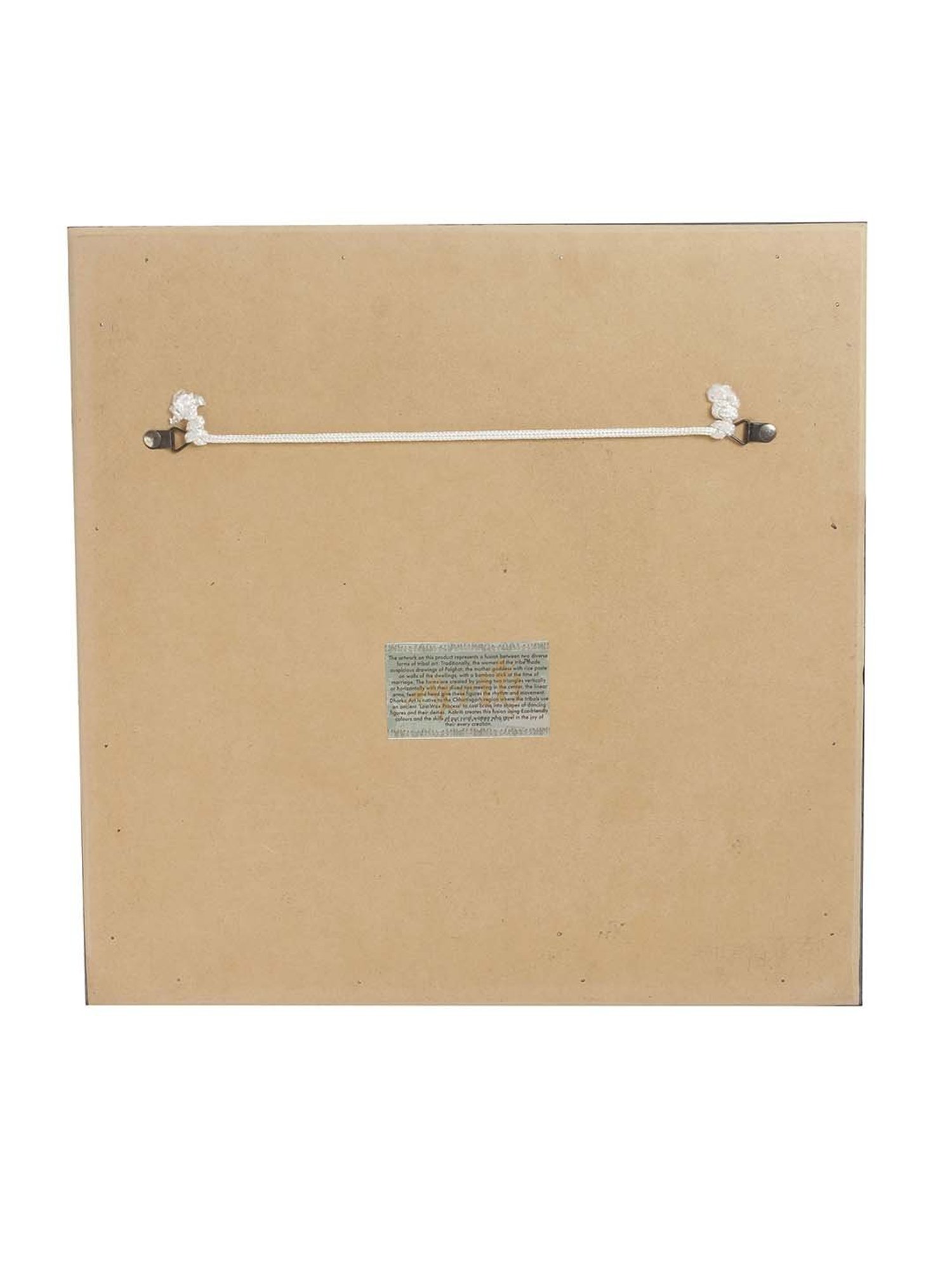 Aapno Rajasthan Winter Collection Red & White Metal Wall Hanging - Set of 1