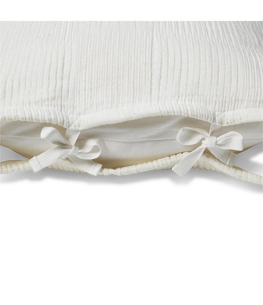 Lauren Ralph Lauren Willa Pleated Tie Closure Breakfast Pillow