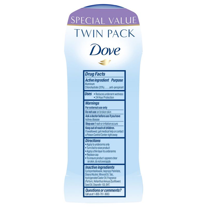 Dove Fresh 24-Hour Invisible Solid Antiperspirant & Deodorant Stick - 2.6oz