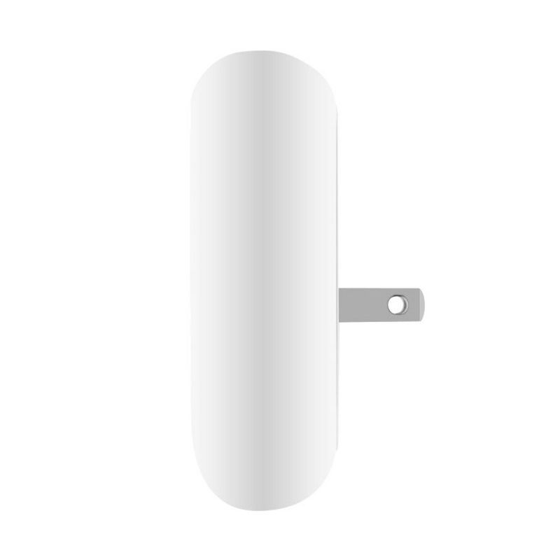 Cobble Pro 5V/2.4A Multi-Function Fast Charging Plug Night Light Power Outlet (2-Port USB Plug + LED Light) - White