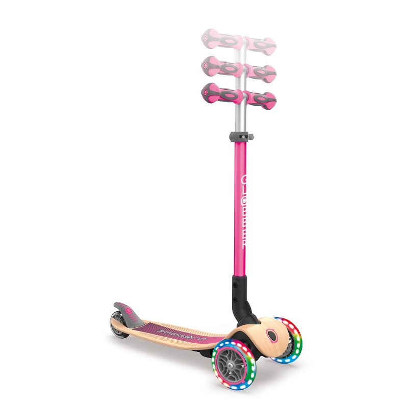 Globber Primo Foldable Wood Scooter - Deep Pink