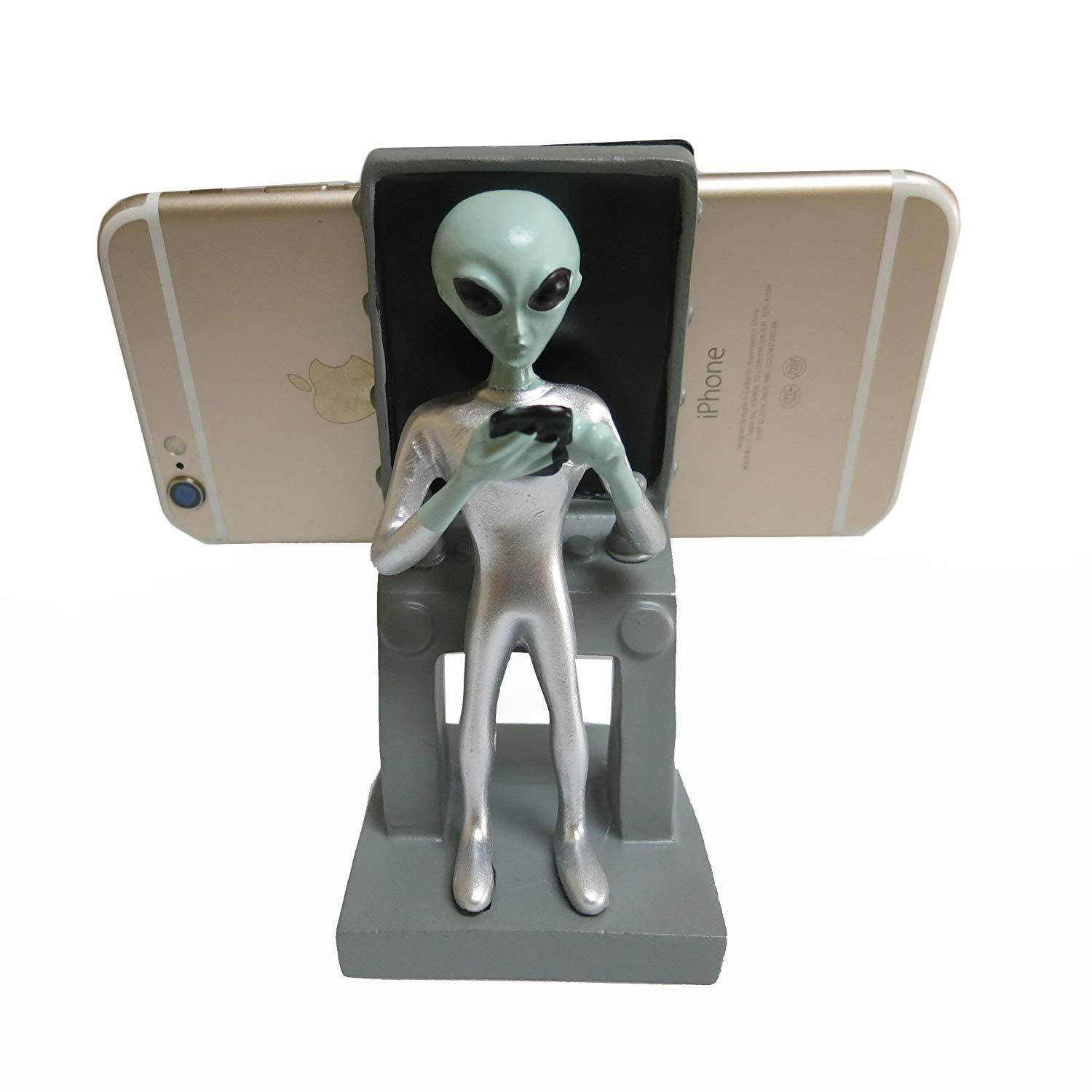 Created Cartoon Poly Resin Phone Holder Stand for Tables,E-Readers and Smartphones,Compatible with Any Size of Ipad and iPhone (ET)