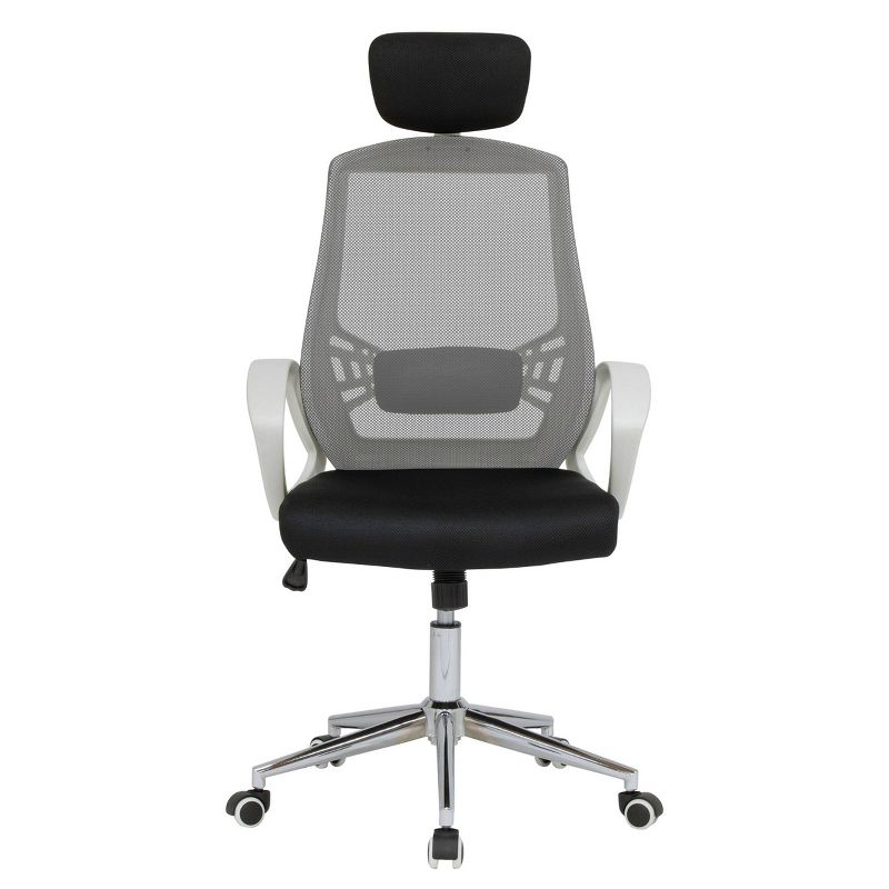 High Back Mesh Managers Chair White/Black - Calico Designs