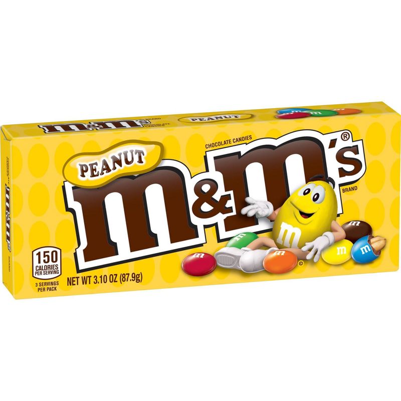M&M's Peanut Milk Chocolate Candies - 3.1oz