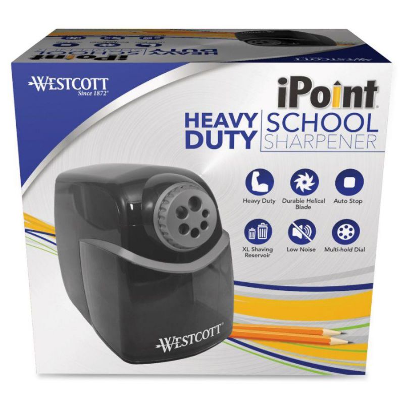 Westcott HD Pencil Sharpener Gray/Black 16681