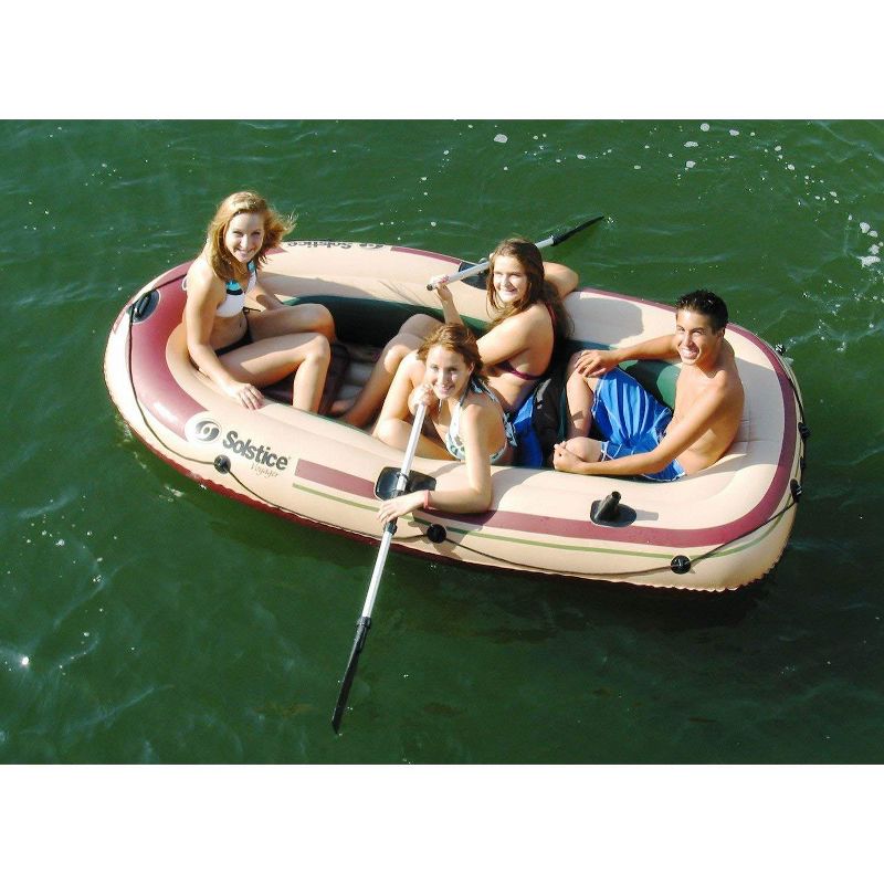 Intex Explorer 200 Inflatable 2 Person River Boat Raft Set with 2 Oars & Pump