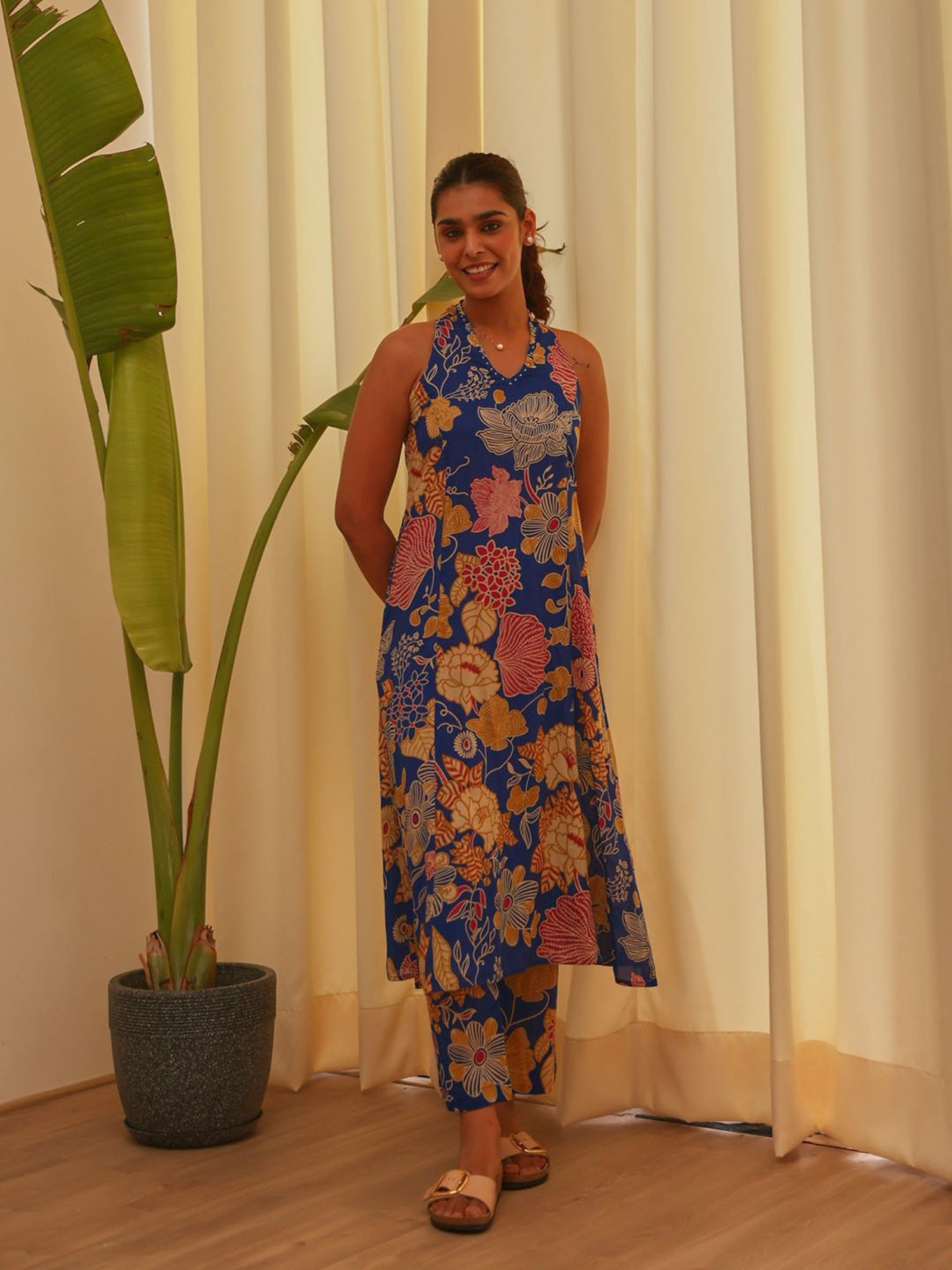 Ekohum Blue Kurta With Pants