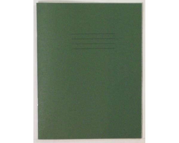 Rhino Exercise Book, 9 x 7 Inches, 48 page, 8mm ruled lines with margin, Dark Green Cover (Pack of 10)