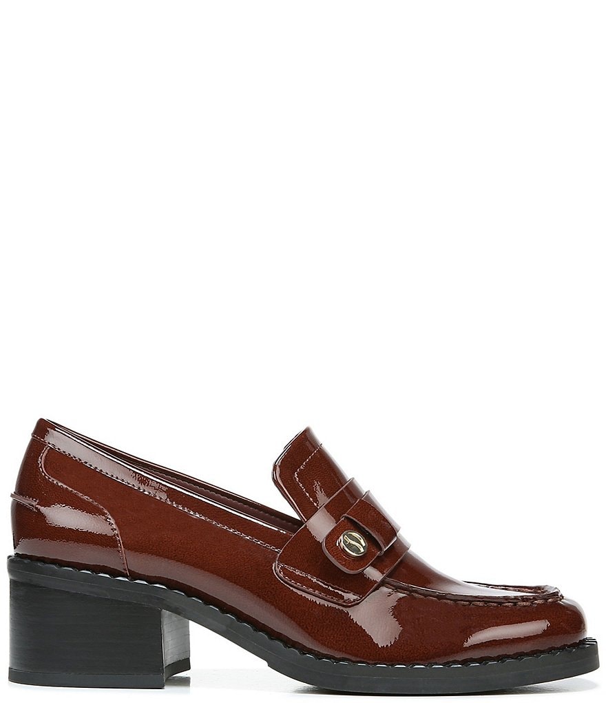 Franco Sarto Rozette Crinkle Patent Leather Loafer Pumps