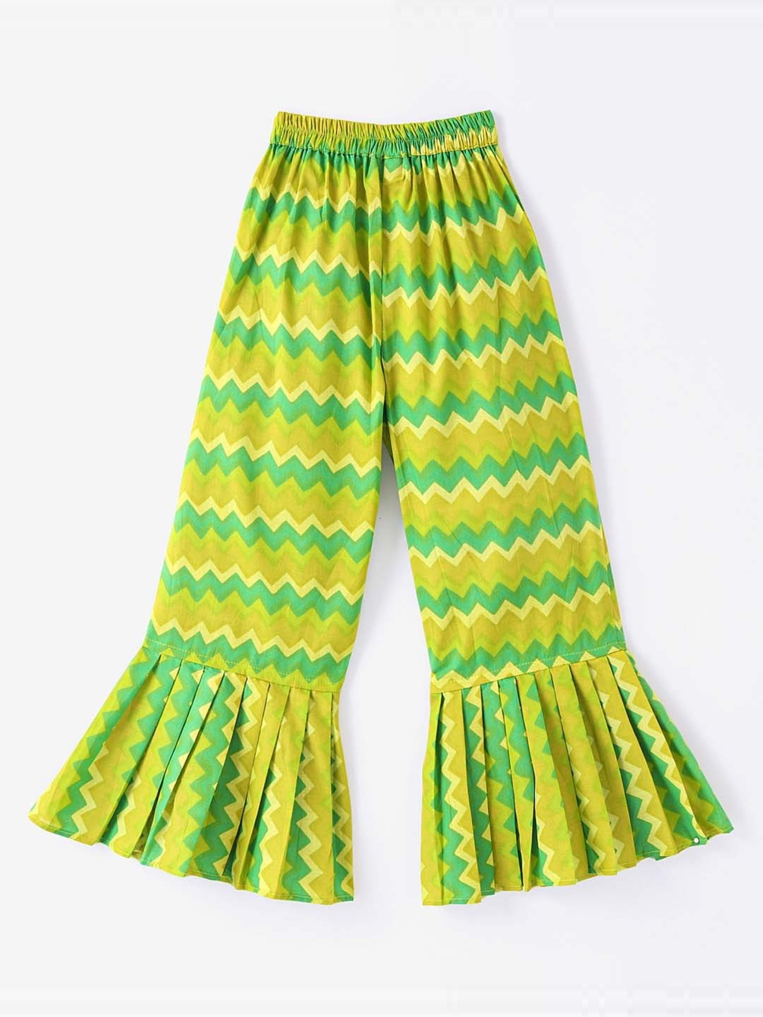 TWISHA Kids Blue & Green Applique Top Set