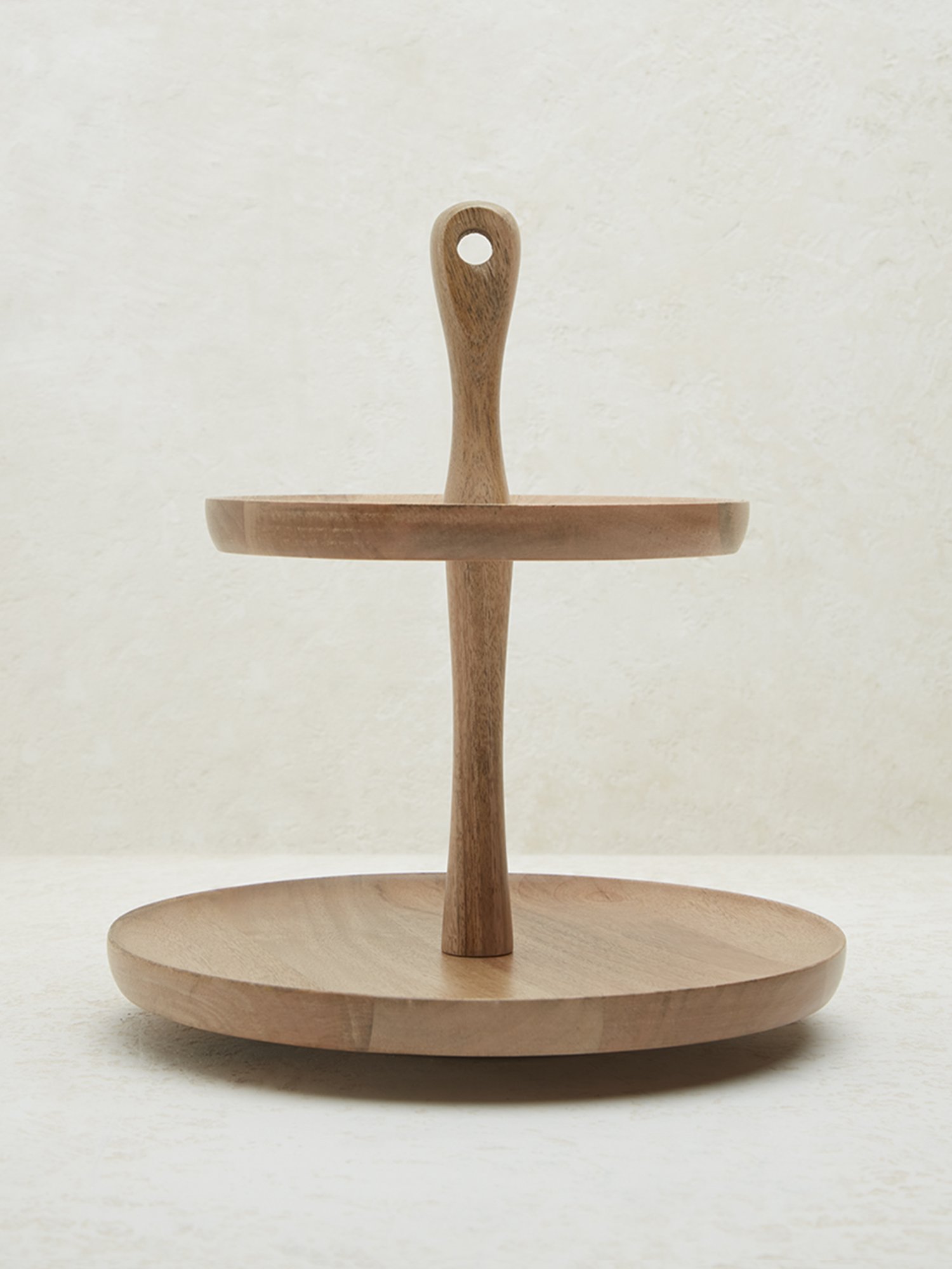 India Circus Color Bordered Blue Bone China Cake Stand