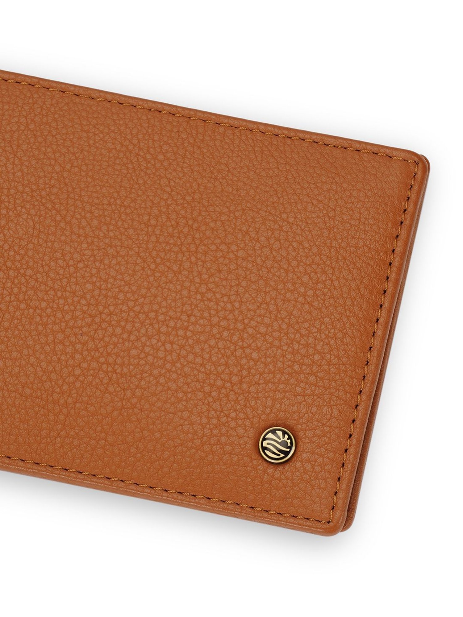 PERQUISITE Brown Casual Leather Bi-Fold Wallet for men