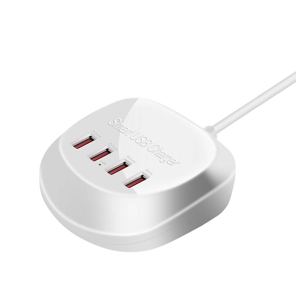 WLX-T3 Smart Multi-port Fast Charger Portable Four Ports Quick Charge Multiple Protection For Mobile Phones Laptops