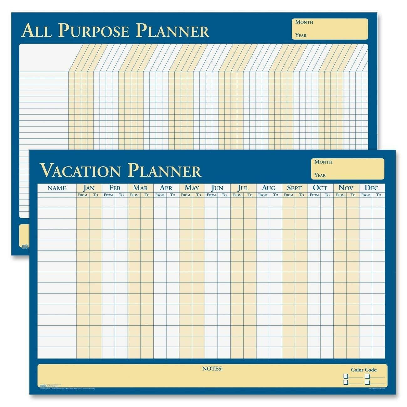 House Of Doolittle All Purpose Laminated Vacation Planner - Monthly - 36" X 24"