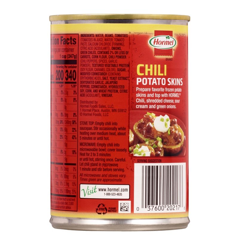 Hormel 99% Fat Free Vegetarian with Beans Chili 15oz