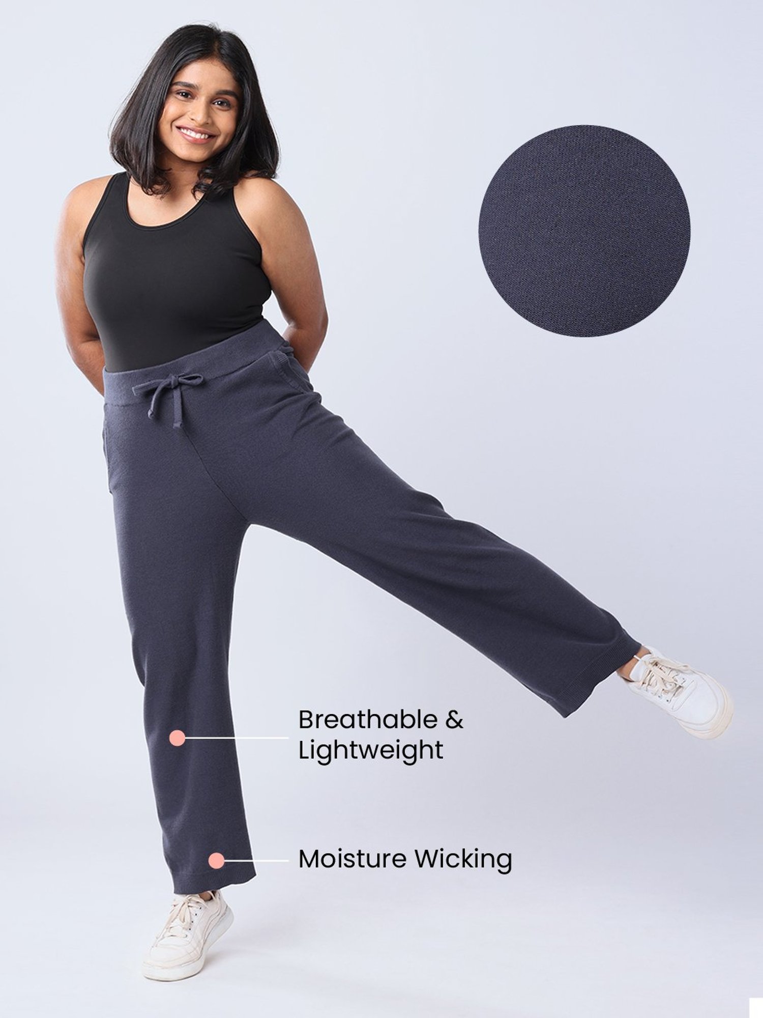 BlissClub Dark Grey Move All Day Pants