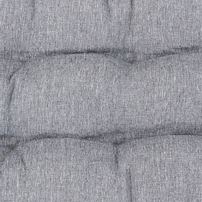 Sunnydaze Indoor/Outdoor Olefin Polyester Replacement Settee Back and Seat Cushion Set for Bench, Couch, or Loveseat - Gray - 3pc