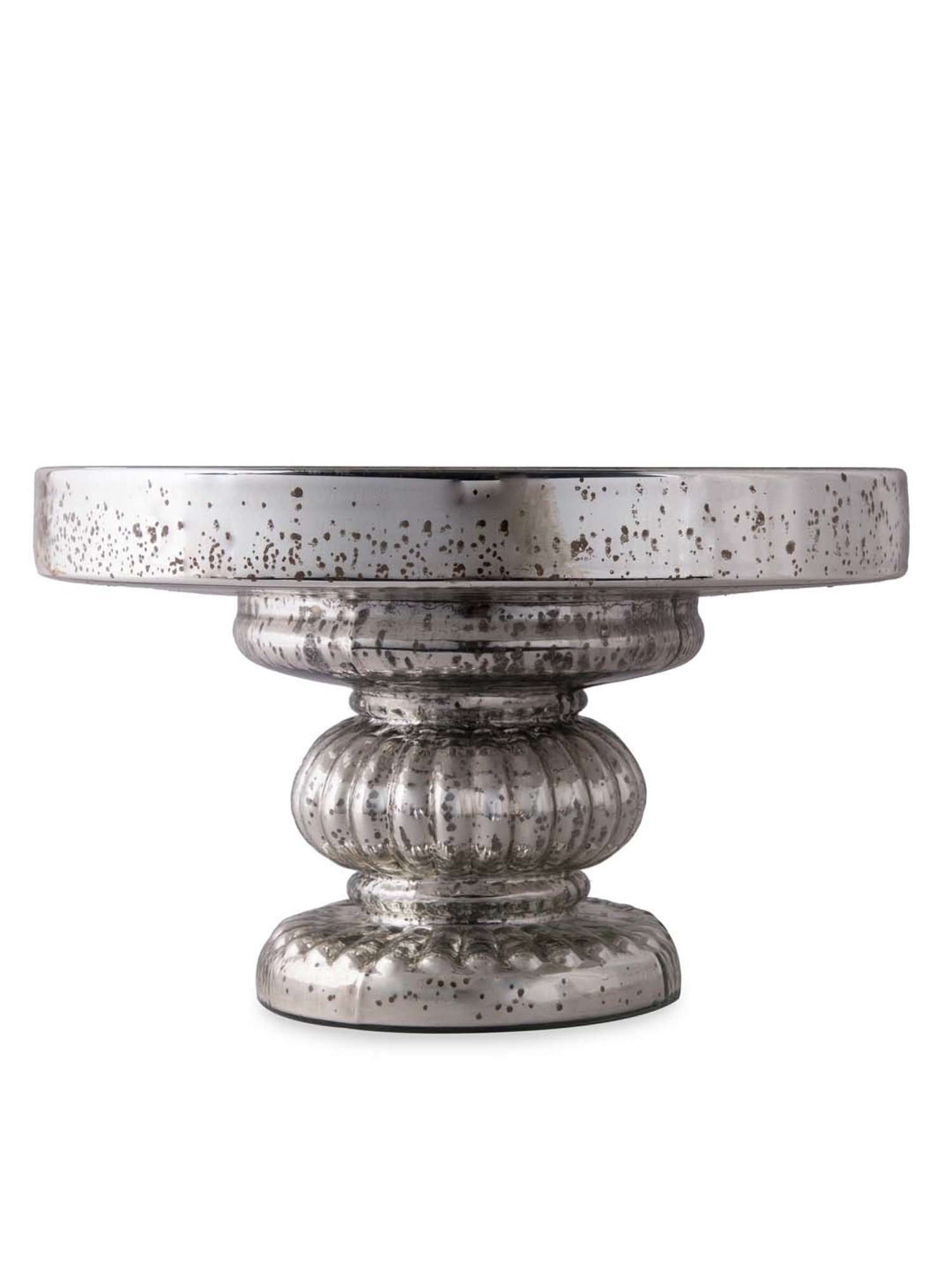 Homesake Silver Glass 25 cm Cake Stand - Set of 1