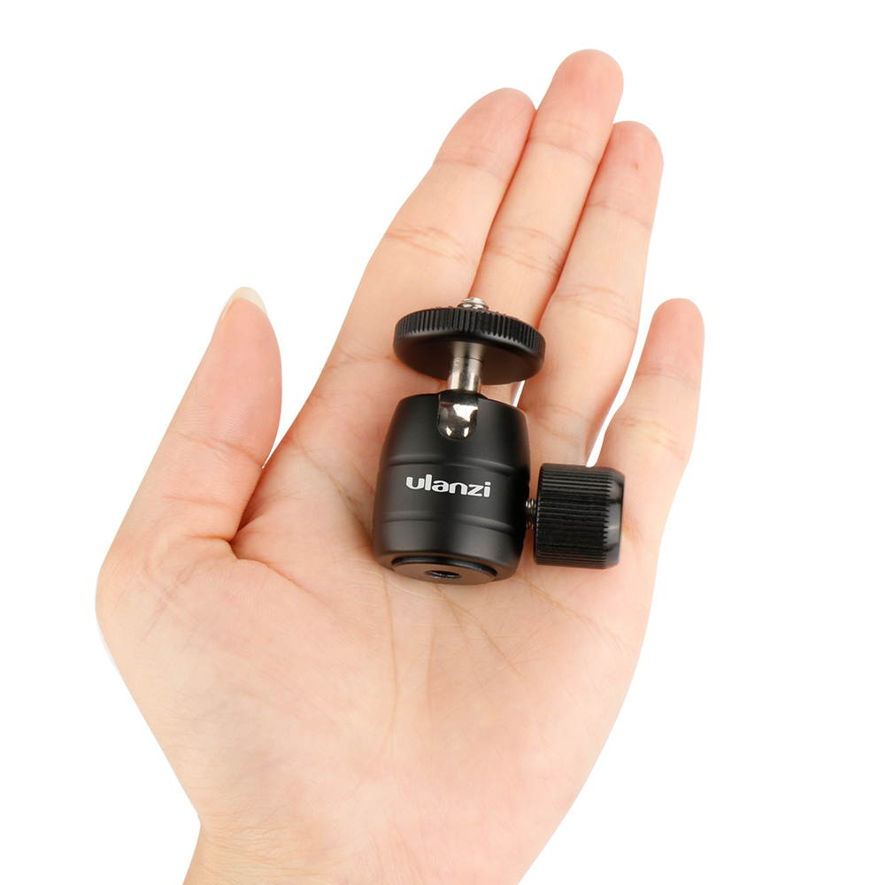 Mini Metal Ball Head 1/4 Screw Mount 360&deg;Rotatable Ballhead Tripod Accessory for Camera