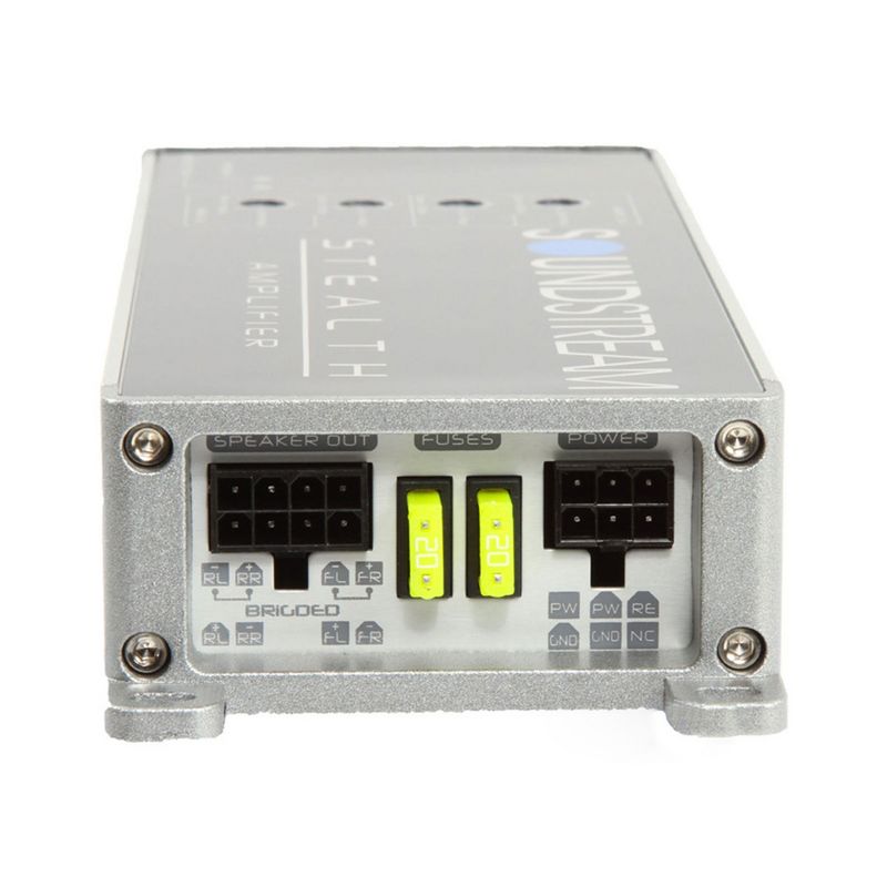 Sound Stream ST4.1200D Stealth Series 1000 Watt Class D Full Range 4 Channel Bridgeable Micro Car Truck Audio Amplifier with MOSFET Power Supply