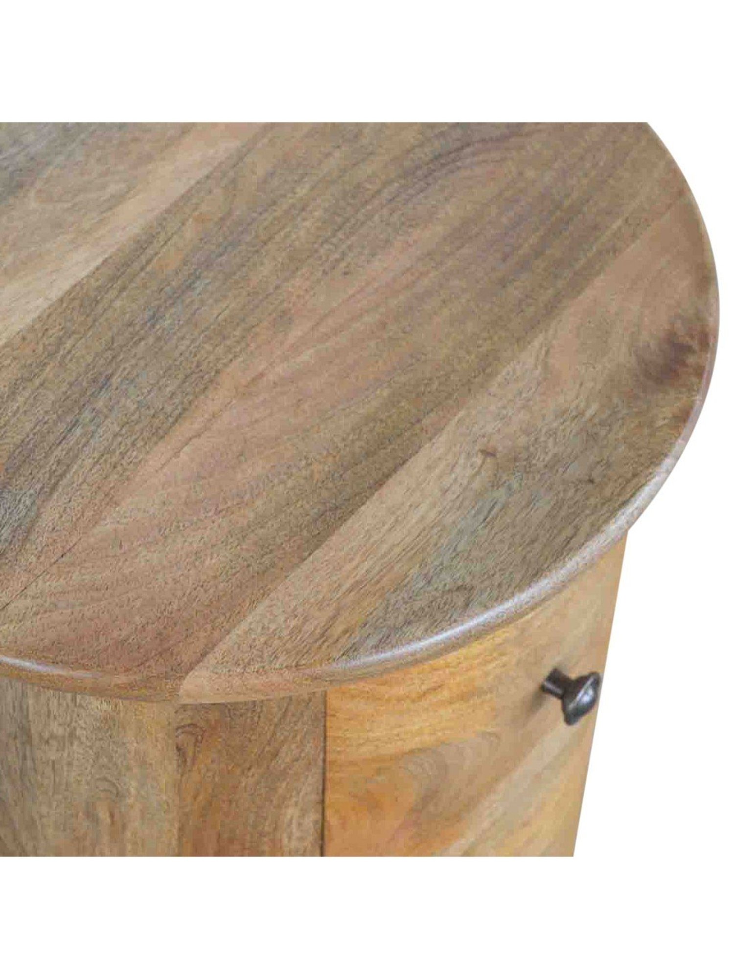 Artisan Furniture 3 Drawer Drum Brown Wood Chest