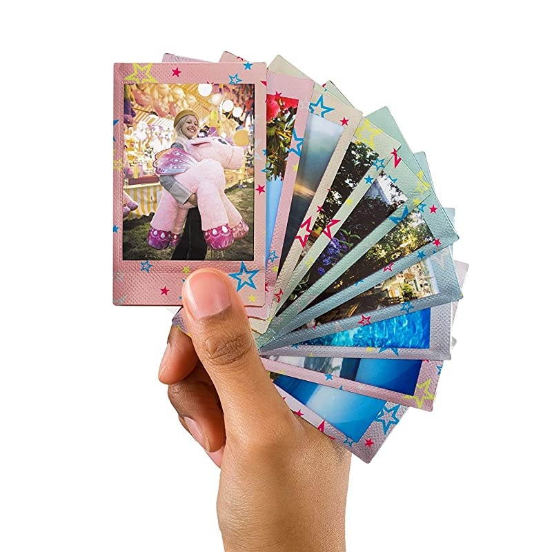 Instax Mini Stained Glass Instant Film 10 Shots +  Instax Mini Shiny Stars Instant Film 10 Shots