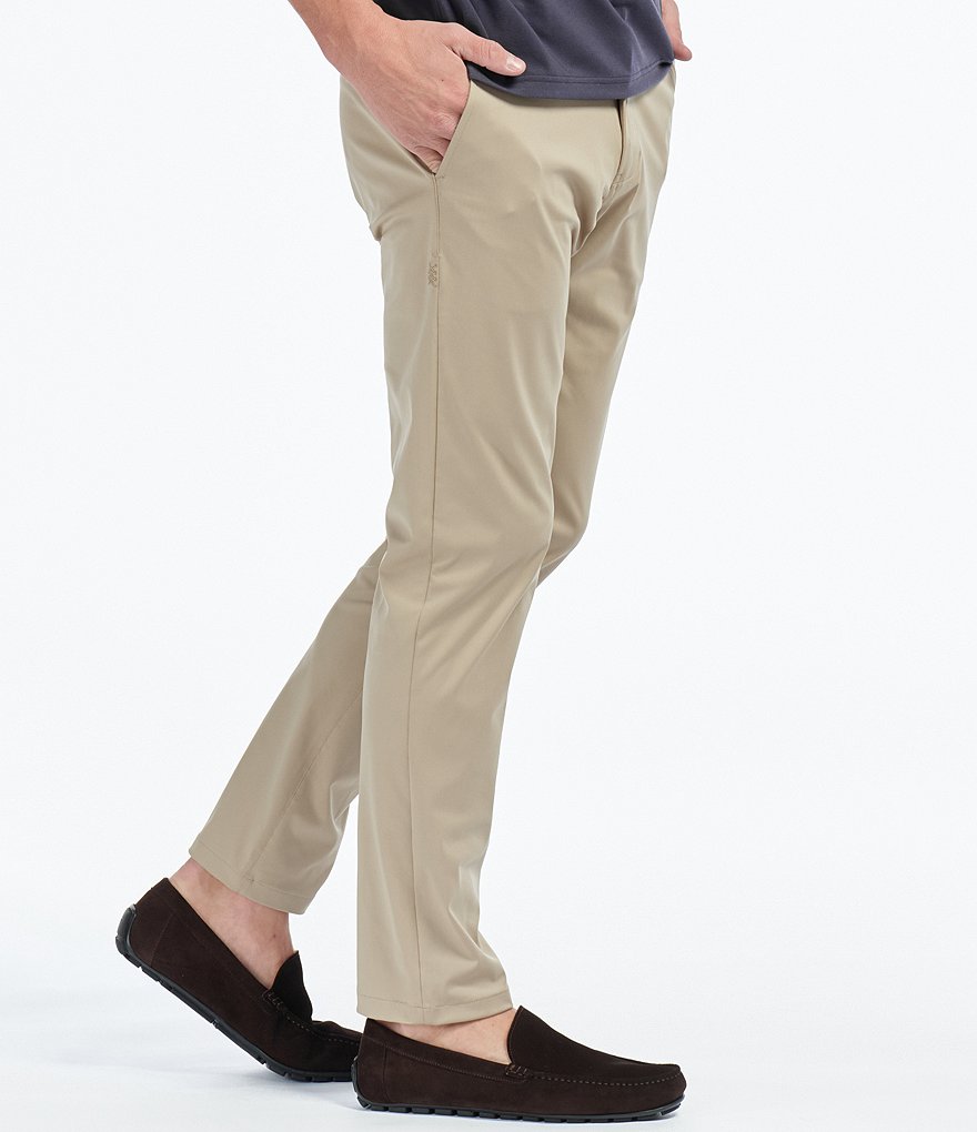 RHONE Slim-Fit Flat-Front Commuter Stretch Pants