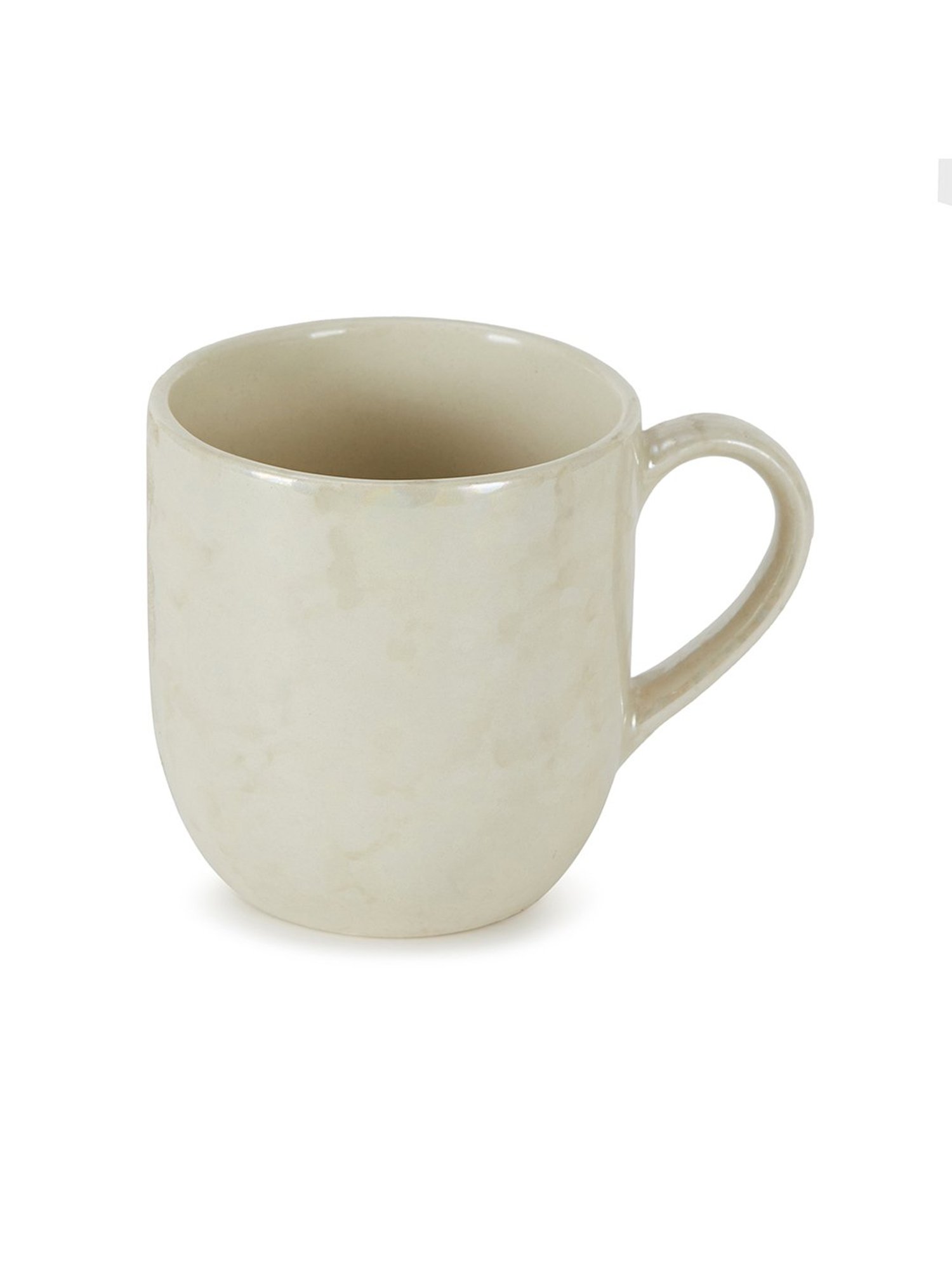 Fabindia Home Adhrit Beige Ceramic Mug (350 ml)