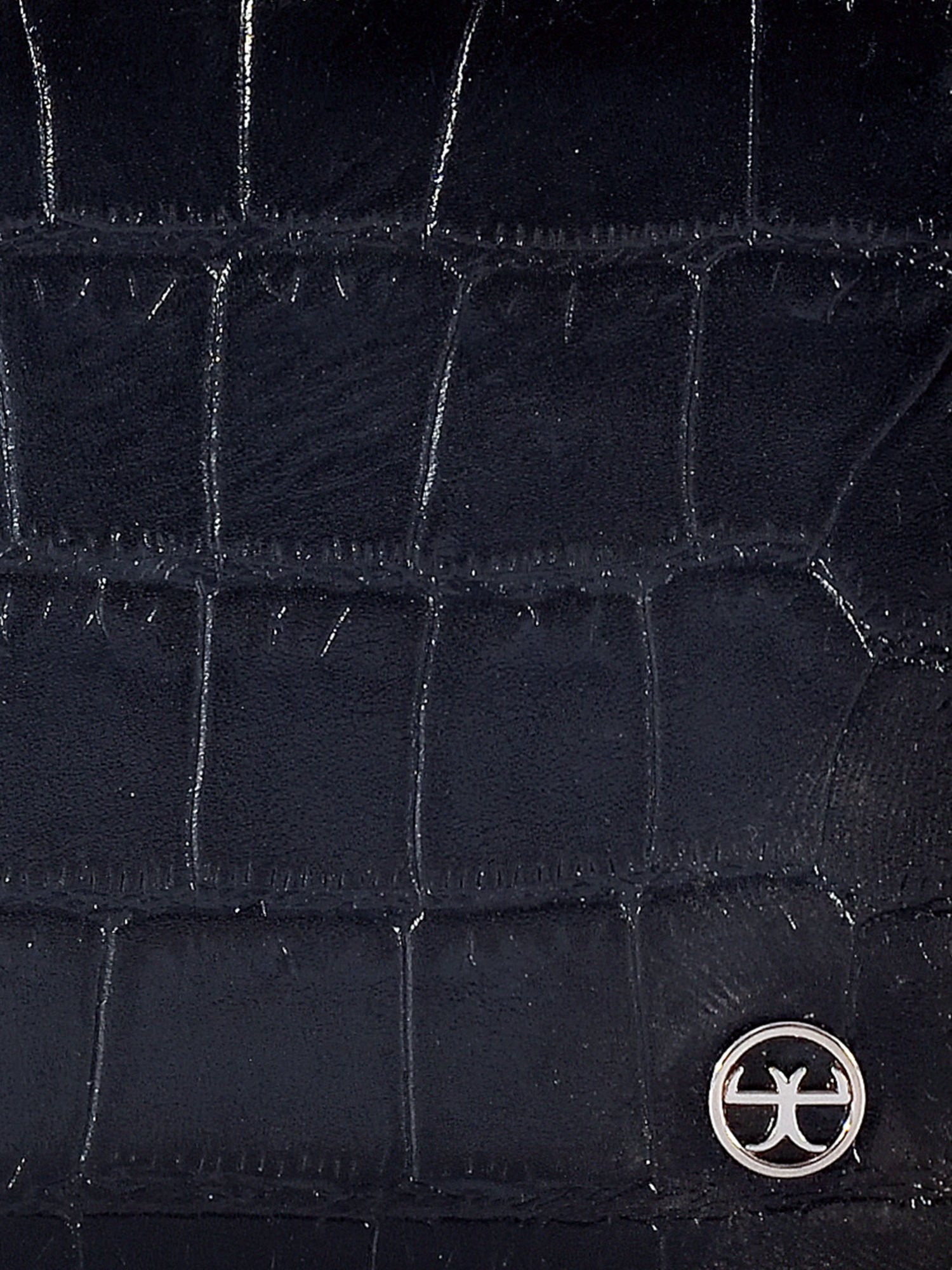 Eske Navy Blue Animal Effect Zip Around Wallet for Men