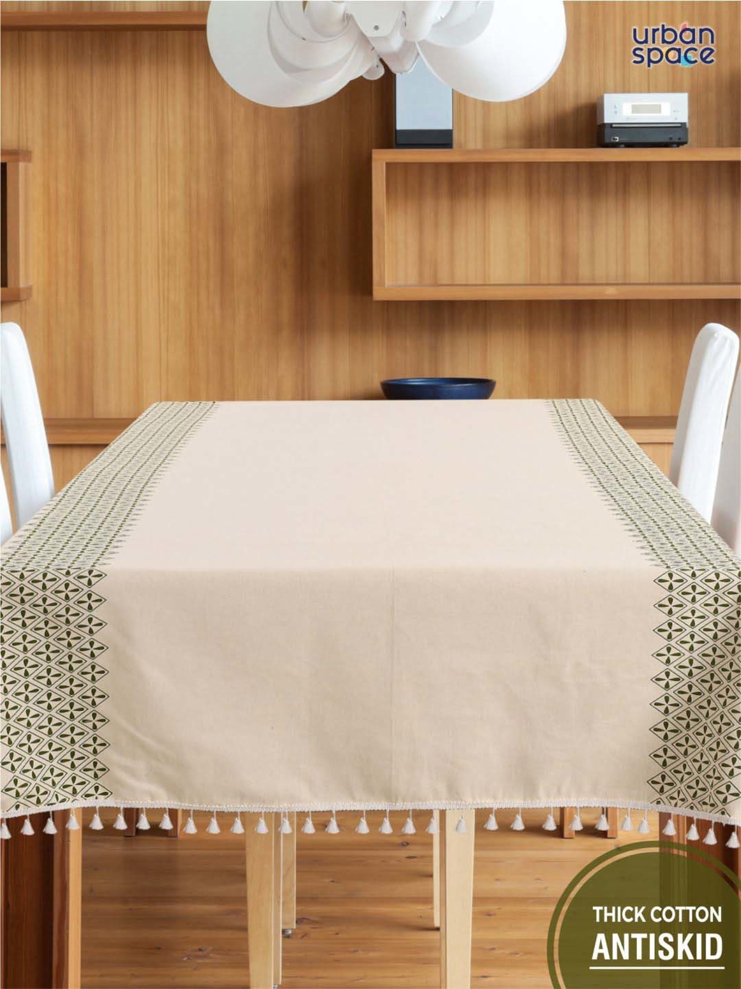 Romee Beige Cotton Checks Table Linen Sets