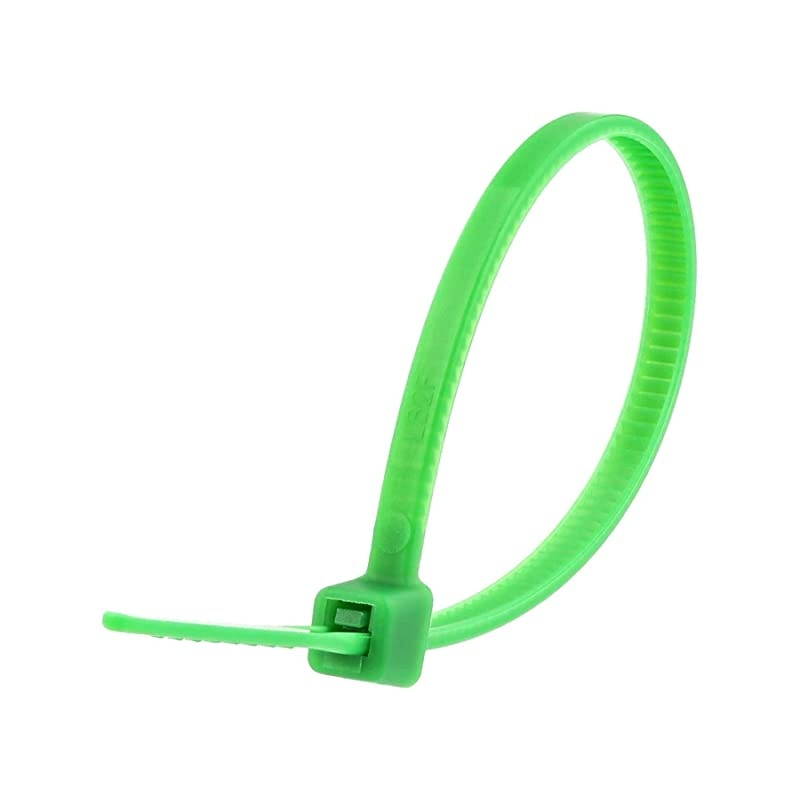 Inch, 18lb Miniature Nylon Zip Tie - Assorted 500 pack (Green)