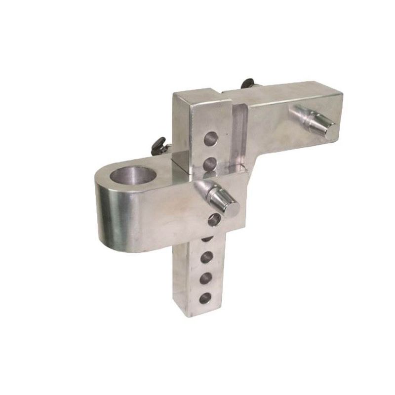 Uriah Products Adjustable Aluminum Hitch Mount with up to 8 Inch Rise and Drop