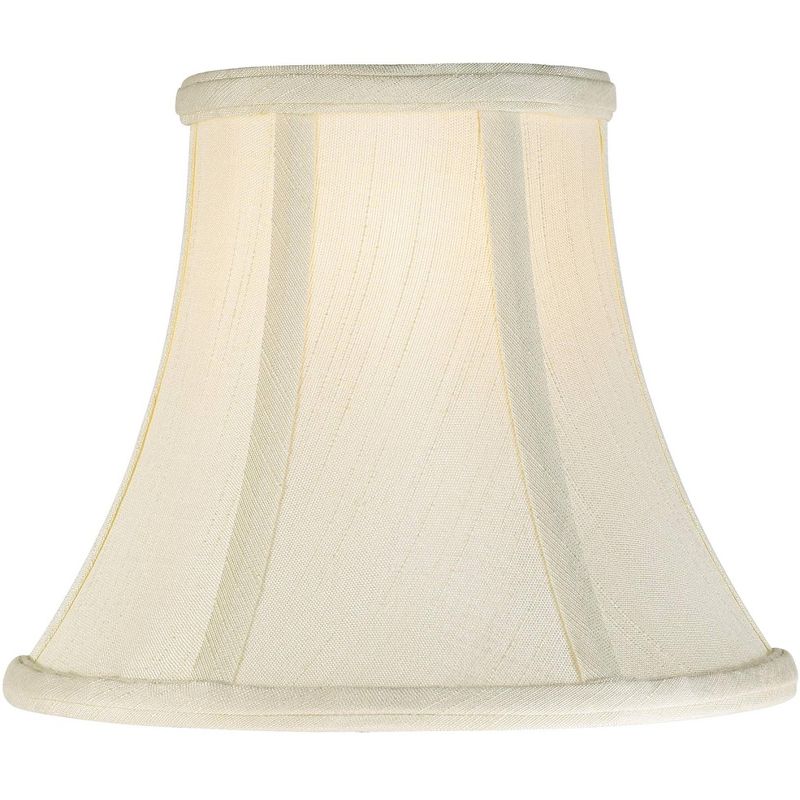 Imperial Shade Creme Small Bell Lamp Shade 4.5" Top x 8.5" Bottom x 6.75" Slant x 7" High (Clip-On) Replacement