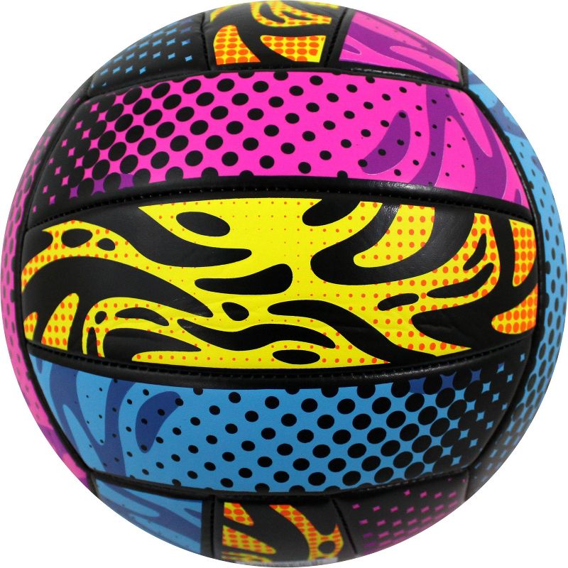 Sportime GradeBall Rubber Volleyballs, Assorted Colors, set of 6