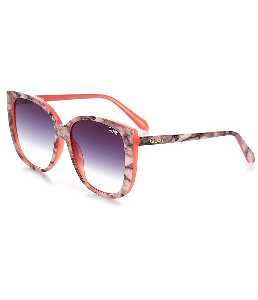 Quay Australia Ever After Oversized Rounded Square Sunglasses