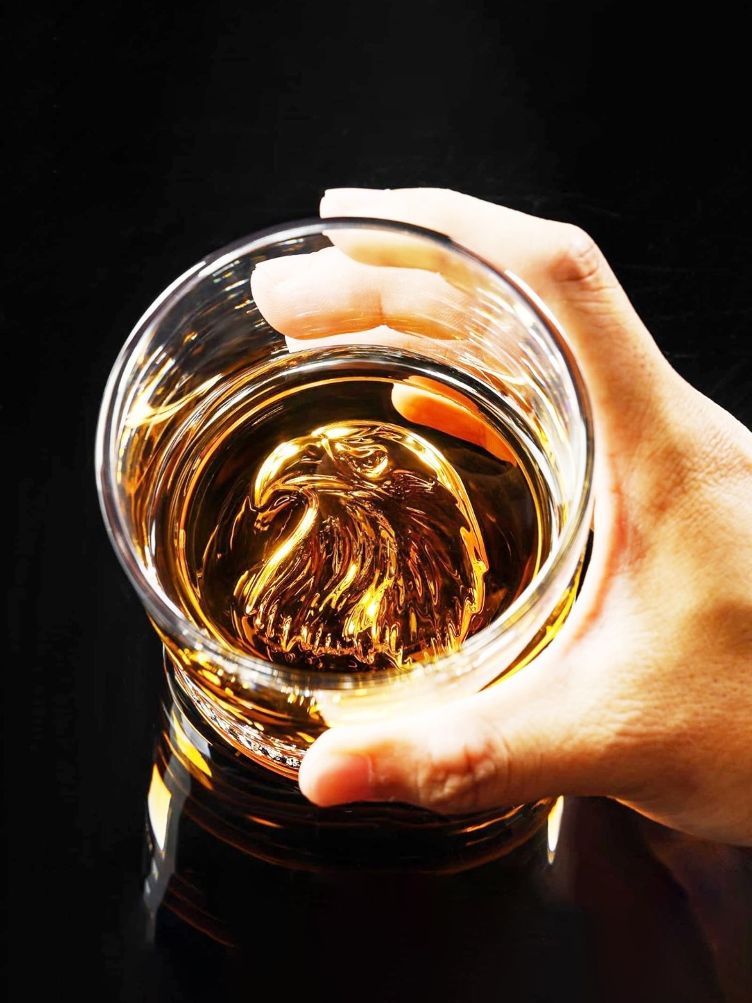 Melbify Eagle Transparent Whiskey Glass 300ml - Set of 2