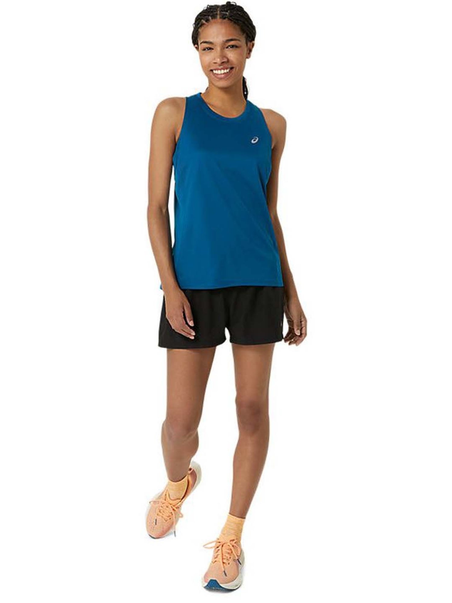 Asics Blue Plain Sports Tank Top